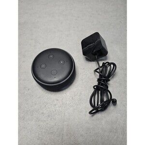Amazon Echo Dot D9N29T 3rd Gen Smart Speaker with AC Adaptor Tested Works